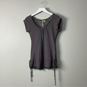 Lace Grey Shirt / Size S